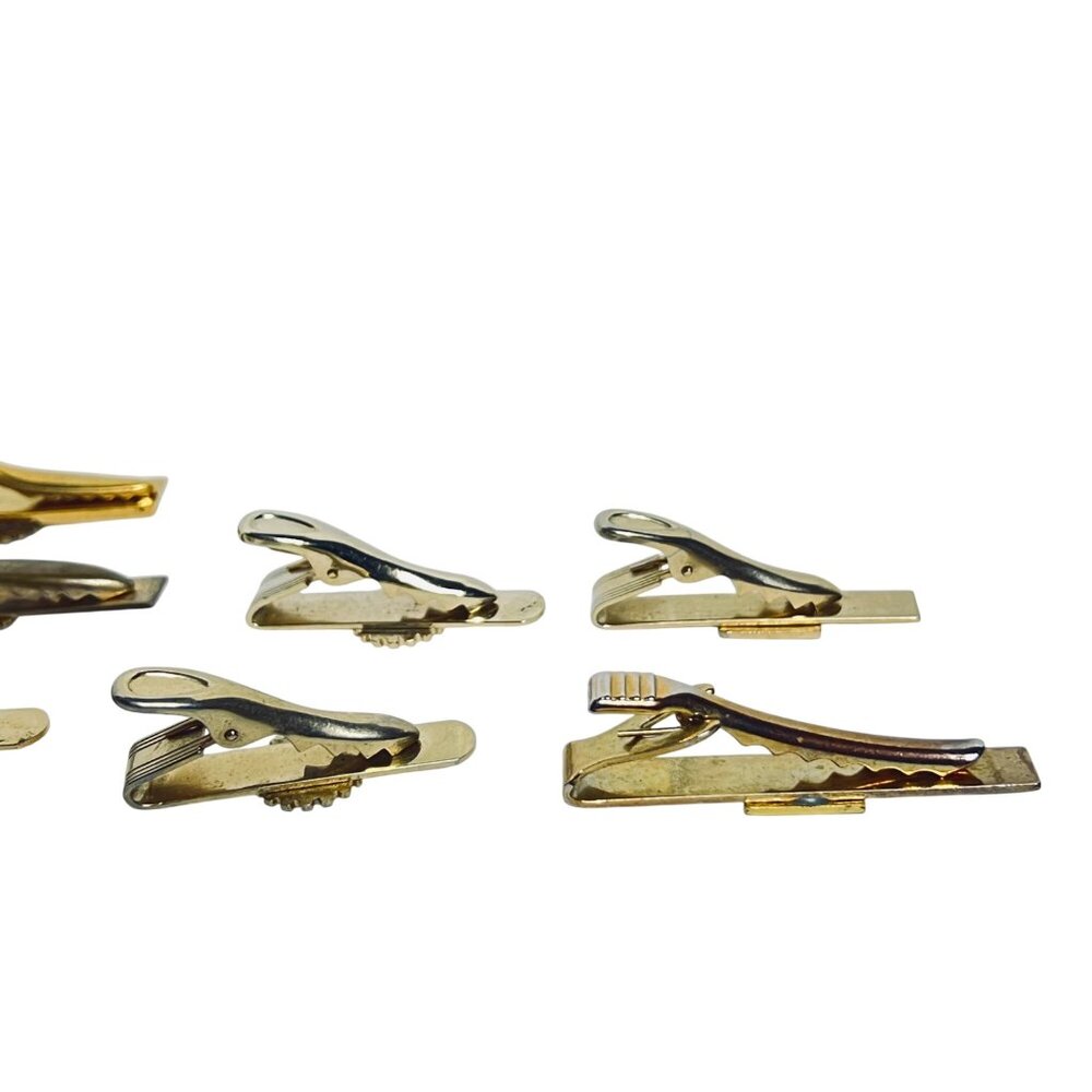 Vintage Lot Of 8 Gold Tone CPC International Anniversary Tie Bars (6062) - Picture 7 of 7